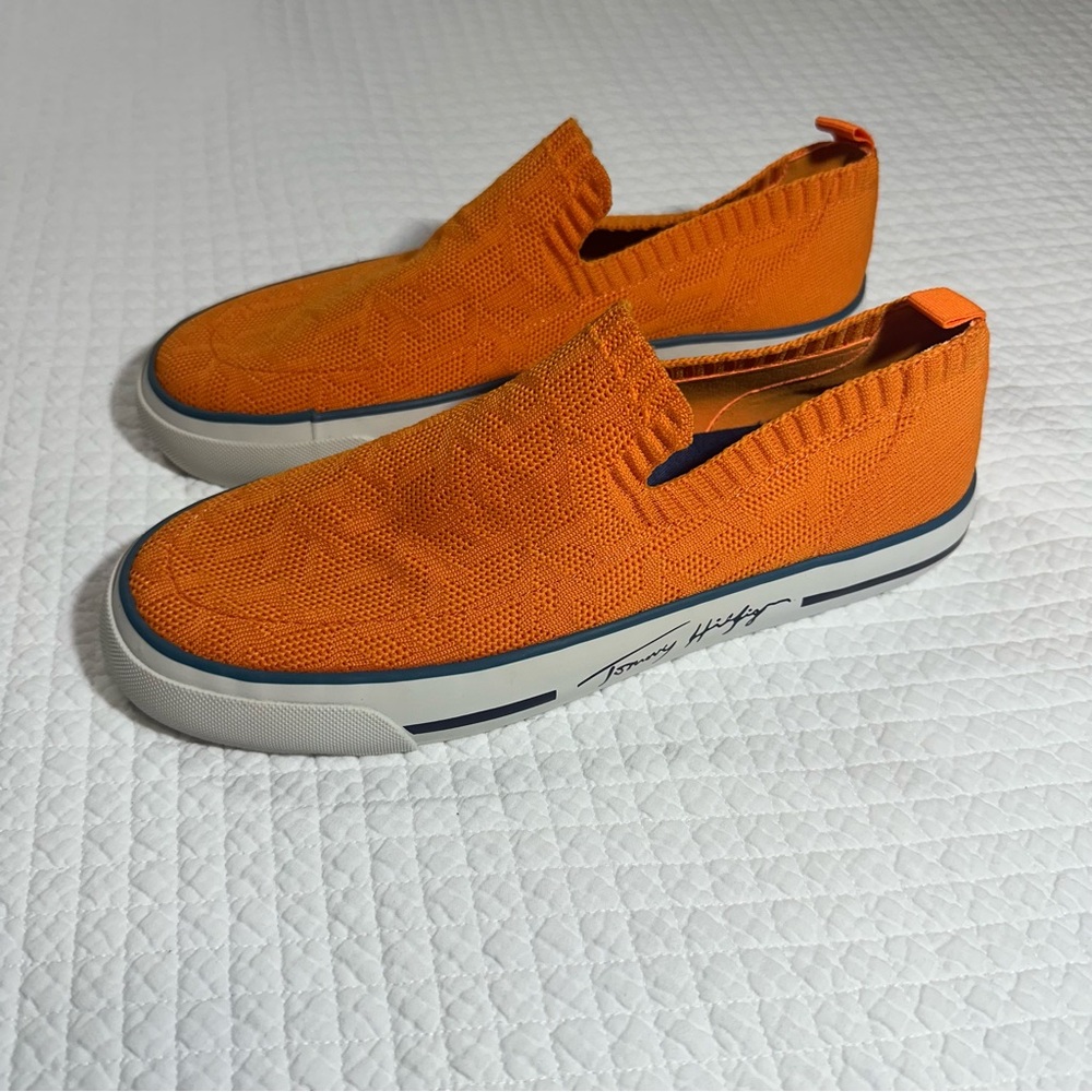Tommy Hilfiger Bright Orange Slip-On Women’s Shoes Sz 7.5